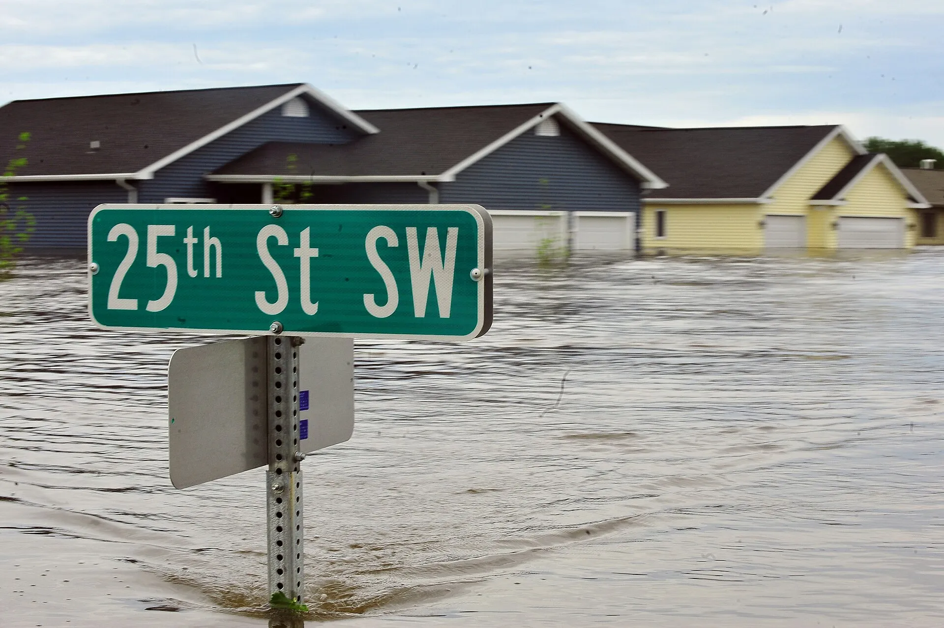 flooded city street climate change