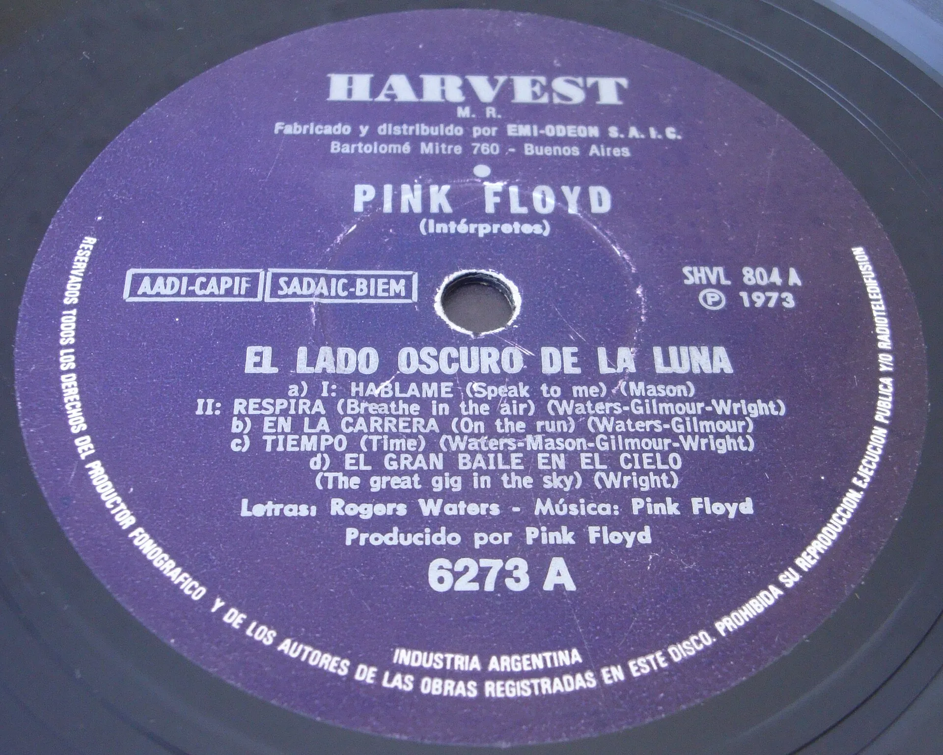 Pink Floyd Dark Side of the Moon album vinyl