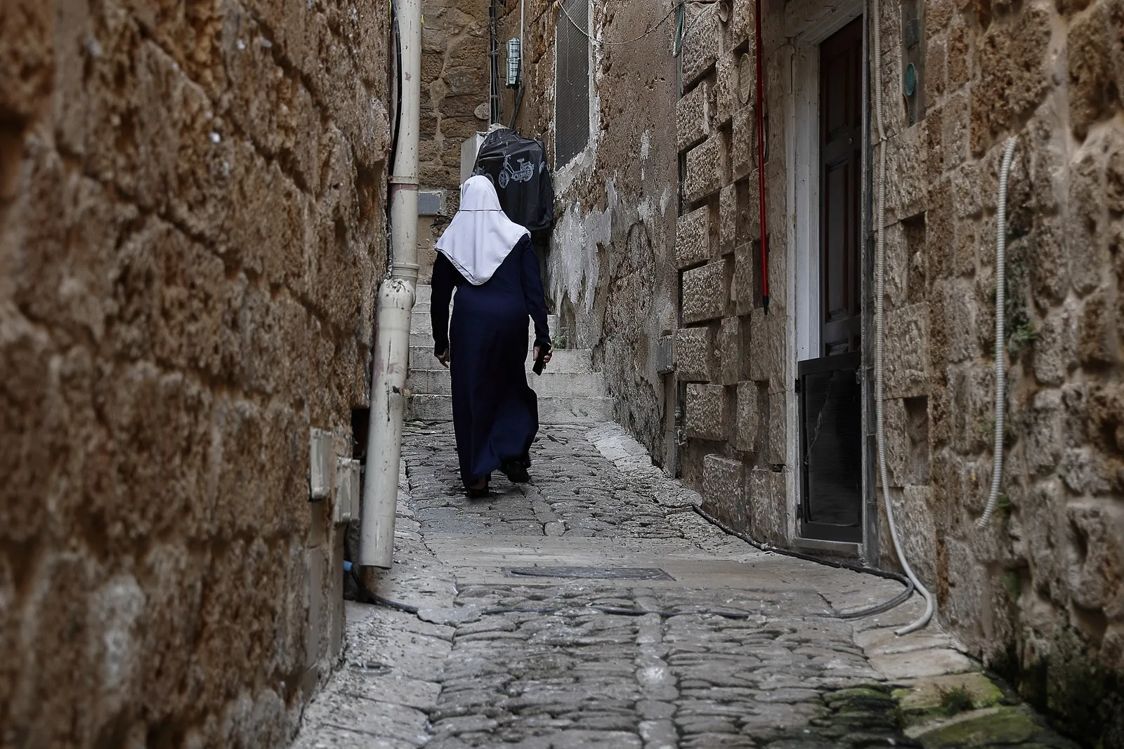 Acre old city alley Israel