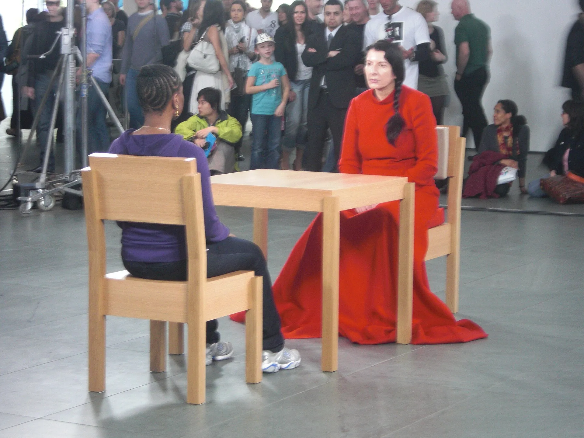 Marina Abramovic performance art installation