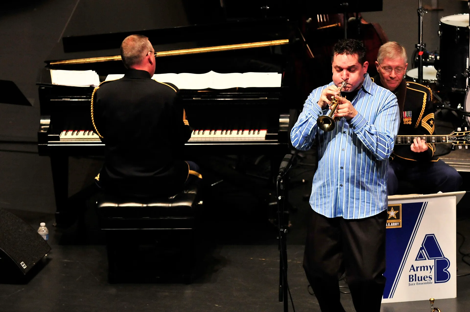 jazz trumpet player concert