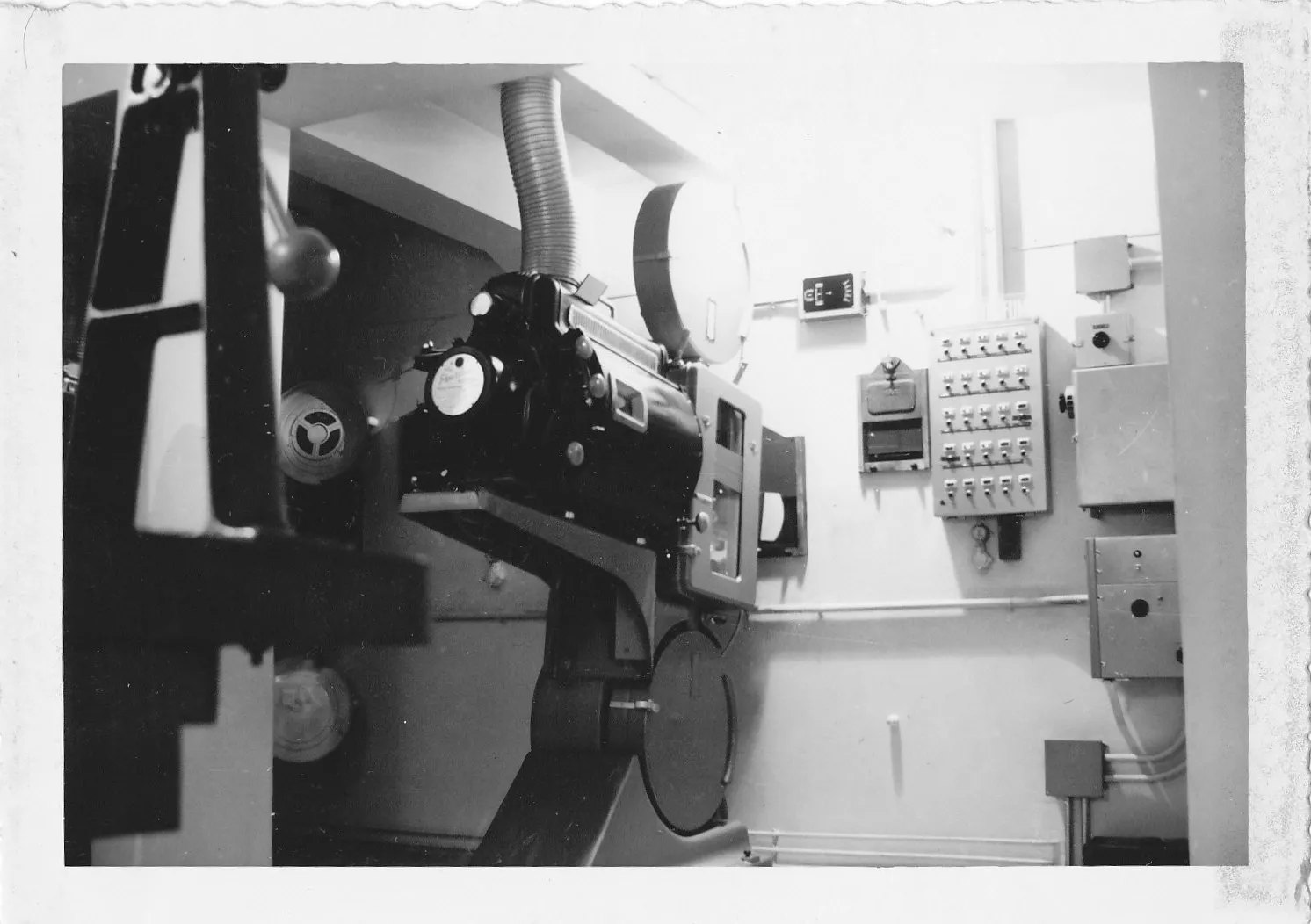 70mm film projector in cinema