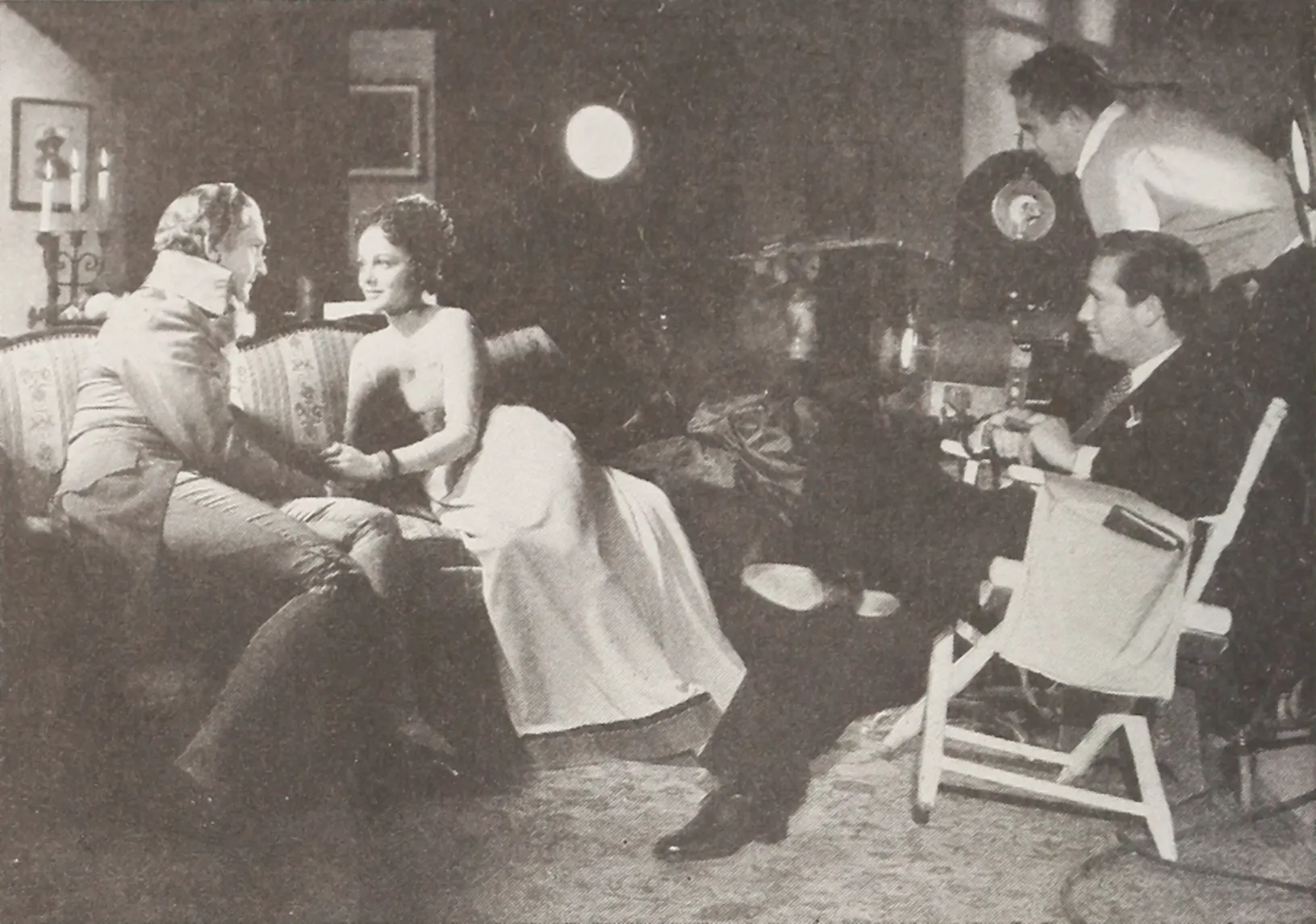 film director on movie set with camera